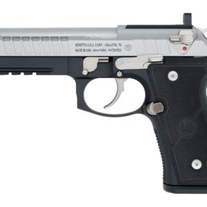 Langdon Tactical Tech 92E2TJNRR Beretta 92 Elite  Full Size Frame 9mm Luger 18+1 4.70" Stainless Steel Barrel, Inox Stainless Steel Optic Ready/Serrated Slide, Black Anodized Aluminum Frame w/Picatinn