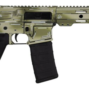 Shark Coast Tactical SCC07107ANOD-P Anime-15 5.56 NATO 30+1 10.50" Black Nitride Threaded Barrel, Aluminum Receiver w/Picatinny Rail, M-LOK Handguard, Polymer SB Tactical SBA3 Brace, Magpul MOE Grip,