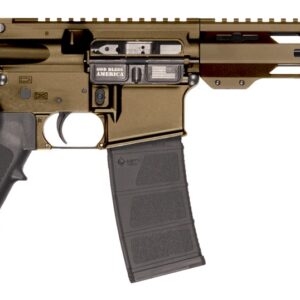 Patriot Ordnance Factory 02540 P-15  Sports South Exclusive 5.56 NATO 30+1 10.50" Black Threaded Barrel, Burnt Bronze Cerakote Aluminum Receiver w/Picatinny Rail, M-LOK Handguard, Black Polymer SB Tac