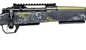 Horizon Firearms HRF-VE2-7MBC-22R Venatic 2 7mm BC 22" Sage Green Spiral Fluted Threaded Barrel, Black DLC Receiver w/Picatinny Rail, Arca Rail Forend, Artic Moss Iota EKO X Carbon Fiber Stock
