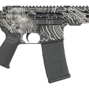 Shark Coast Tactical SCC07312TOPO-P Topography  5.56 NATO 30+1 10.50" Black Nitride Threaded Barrel, Aluminum Receiver w/Picatinny Rail, M-LOK Handguard, Black Polymer SB Tactical SBA3 Brace, Polymer