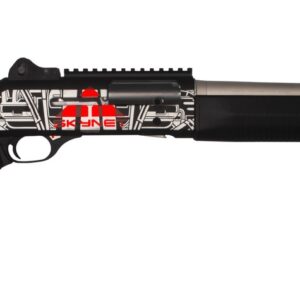 MAC 21000154AA1 1014 Judgement Day 12 Gauge Semi-Auto 3" 5+1 18.50" Anodized Steel Barrel, Black/Gray Anodized Receiver w/Red "SKYNET" & Picatinny Rail, Synthetic Stock, Black Polymer Grip