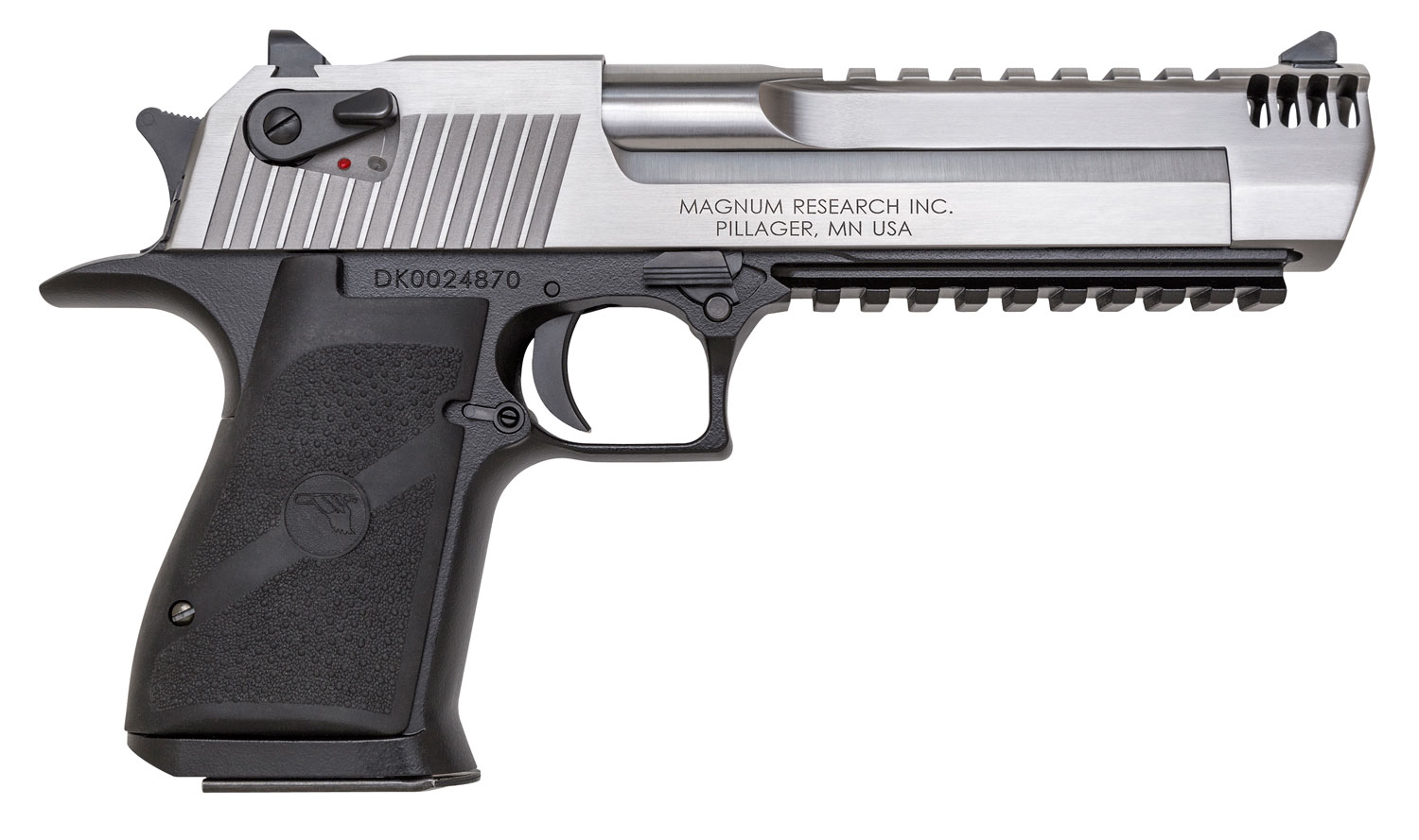 Magnum Research DE50ASIMB Desert Eagle Mark XIX L6 50 AE 6" 7+1 Black Hardcoat Anodized Aluminum Frame Stainless Steel Slide Black Polymer Grip