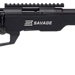 Savage Arms 70548 B Series Precision Full Size 22 WMR 10+1 18" Matte Black Threaded Barrel, Matte Black Picatinny Rail Carbon Steel Receiver, Matte Black MDT ACC Chassis Aluminum Stock, Black Polymer
