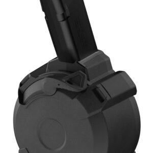 Magpul MAG1137BLK PMAG D-50 GL9-PCC 50rd Drum 9mm Luger Black Polymer Glock Style Fits Post PCC (NOT B&T GHM9 & KelTec Sub 2000)