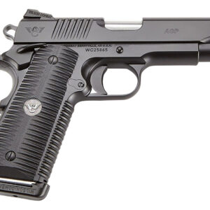 Wilson Combat ACPFS45A ACP Full-Size SAO 45 ACP 5" 8+1 Black Armor-Tuff Carbon Steel Frame/Slide Black G10 Eagle Claw Grips Ambi Thumb Safety