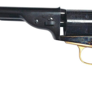 Taylors & Company 550725 1851 Open-Top 45 Colt (LC) Caliber with 7.50" Blued Finish Barrel, 6rd Capacity Blued Finish Cylinder, Color Case Hardened Finish Steel Frame & Walnut Navy Size Grip