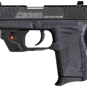 Diamondback DB0101E002 DB380 Gen4 w/Laser Micro-Compact Frame 380 ACP 6+1, 2.80" Stainless Steel Barrel, Serrated Stainless Steel Slide, Mint Polymer Frame w/Beavertail & Grip, Viridian Laser