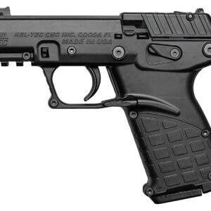 Kel-Tec P17BBLK10 P17  Compact Frame 22 LR 10+1 3.80" Black Threaded Barrel, Black Serrated Slide, Black Polymer Frame w/Picatinny Rail, Textured Grip, Ambidextrous