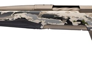 Browning 036124297 X-Bolt 2 Speed SPR Full Size 300 PRC 3+1 22" Smoked Bronze Cerakote Fluted Threaded Barrel, Steel  Drilled & Tapped Receiver, Ovix Camo w/Black Overmold Adj Comb & LOP Synthetic Sto