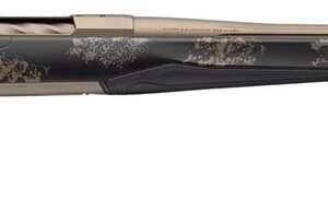 Browning 036142299 X-Bolt 2 Speed HD Full Size 6.8 Western 3+1 24" Smoked Bronze Cerakote Fluted Threaded Barrel, Smoked Bronze Cerakote Steel Drilled & Tapped Receiver, Bronze/Gray Camo w/Black Overm