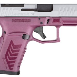 Derya Firearms DY9Z.BCS.TR DY9Z  Sports South Exclusive Micro-Compact 9mm Luger 15+1 3.50" Black Barrel, Silver Optic Ready/Serrated Slide, Black Cherry Polymer Frame w/Accessory Rail, Interchangeable