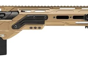 Cadex Inc CDXMCKRKN33827BR30I2D3 CDX-MC Kraken 338 Lapua Mag 5+1 27" Black DLC Match Grade Threaded Barrel, Hybrid Tan Receiver w/Picatinny Rail, M-LOK Handguard, Hybrid Tan Adjustable Folding Buttsto
