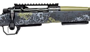 Horizon Firearms HRF-VE2-25CM-22R Venatic 2 25 Creedmoor 22" Sage Green Spiral Fluted Threaded Barrel, Black DLC Receiver w/Picatinny Rail, Arca Rail Forend, Artic Moss Iota EKO X Carbon Fiber Stock