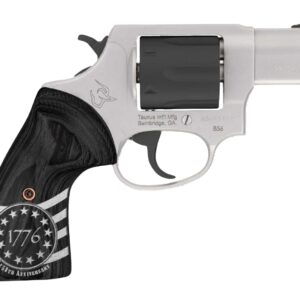 Taurus 2-85625-US3 856 1776 Small 38 Special +P 6 Shot 2" Stainless Steel Barrel, Black Stainless Steel Cylinder, Stainless Steel Frame, Custom Altamont Grip, Transfer Bar Safety