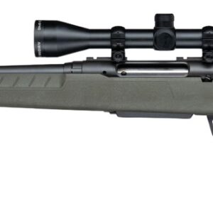 Savage Arms 33194 Axis 2 XP 30-06 Springfield 4+1 20" Matte Black Carbon Steel Threaded Barrel & Drilled & Tapped Receiver, OD Green Synthetic Fixed w/Pistol Grip Stock, 3-9x40mm Duplex Scope, Left Ha