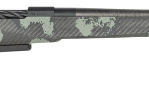 Fierce Firearms RIVSCX25CM22BF Carbon Rival XP 2.0 25 Creedmoor 3+1 22" Carbon Fiber Match Grade Barrel, Black Cerakote Stainless Steel Drilled & Tapped Receiver, Forest Camo Push Button Adj Cheek Pie