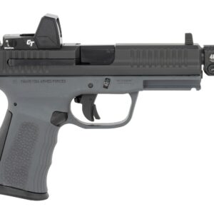 FMK FMKG39DGSTR G3 Strike Compact Frame 9mm Luger 17+1 4.50" Threaded Barrel, Serrated w/Optic Slide, Dark Gray Polymer Frame w/Accessory Rail, SI Seeker Red Dot